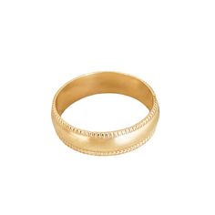 Our Selene Ring is perfect if you're looking for a low-key band in a wide setting. This piece features a 6 mm width with slightly domed setting and a dotted edge detail that we love. Perfect for everyday wear. Band width: 6 mm Handmade in 14k gold fill or Sterling Silver to withstand daily wear time after time Dot Ring, Simple Band, Time After Time, Dome Ring, Jewelry Lookbook, Domed Ring, Low Key, Gold Ring, The Band