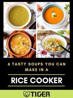 six tasty soups you can make in a rice cooker by tiger books