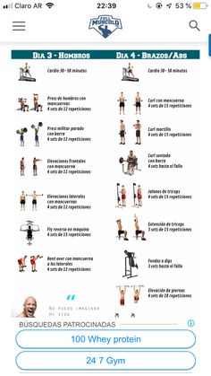 a poster showing the different exercises for people to do