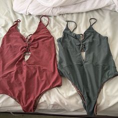 2 Acacia Kokomo One Pieces. Worn But In Great Shape. One Is A Forest Green And The Other Is Like A Pinkish Coral. Both Reversible! $160 Each Or Make An Offer. $300 For Both Swimwear Green, Acacia Swimwear, Forest Green, Womens Swim, Coral, Swimming, Forest, One Piece, Green