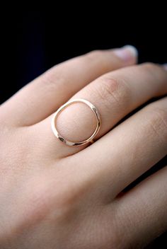 Evil Quotes, Gold Circle Ring, Jewelry Design Studio, Rose Gold Circle, Interlocking Ring, Flat Back Earrings, Golden Circle, Bold Rings, Stacking Ring Set