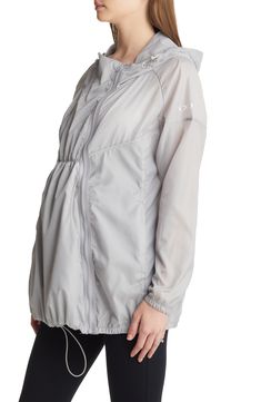 This 3-in-1 maternity windbreaker made from waterproof materials will keep you and your bump protected from the elements while enjoying the outdoors. Drawcord-toggle hood Waterproof Partially lined 100% polyester Machine wash, dry flat Imported Nordstrom