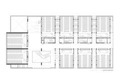 the floor plan for an auditorium with rows of seats and seating areas on each side