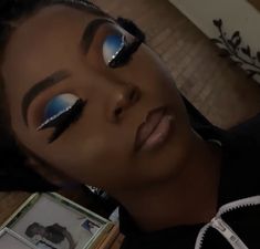 Blue Diamond Makeup Looks, Blue And Sliver Makeup Looks, Light Blue And Silver Makeup Looks, Royal Blue And Silver Makeup Looks, Royal Blue And Silver Makeup, Royal Blue Prom Makeup Look