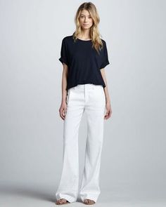 Wide Leg Loose Pants Outfit, Wide Leg Linen Trousers, Wide Leg Linen Pants