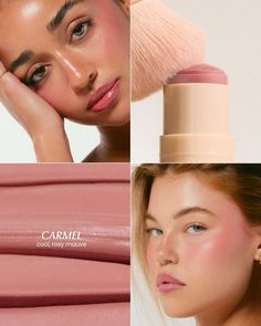 Blush Product Photography, Gush Beauty, Blush Photoshoot, Lipstick Campaign, Cosmetics Photoshoot, Ugc Photos, Sister Shoot, Cosmetics Branding, Makeup Photoshoot