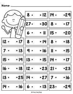 the worksheet for addition and subtractional practice with numbers 1 - 10