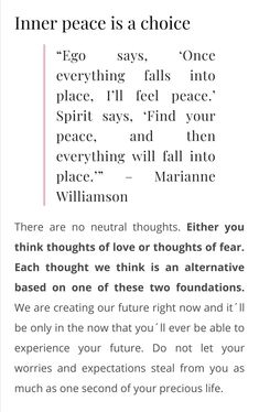 an article about inner peace is a choice for everyone to know it's true