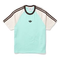 adidas originals x Wales Bonner Short Sleeve T-shirt 'Clear Mint' IJ8354 Pak Cricket, Adidas X Wales Bonner, Wales Bonner, Adidas X, 로고 디자인, Adidas Originals, Wales, Mint, Adidas