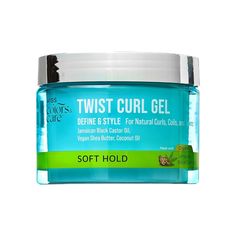 Kiss Twist Curl Gel Define & Style for natural curls, coils and twists Jamaican Black Castor Oil Vegan Sheas Butter Coconut Oil Soft Hold Curl Gel, Twist Curls, Jamaican Black Castor Oil, Black Castor Oil, Color Care, Gel Color, Natural Curls, Castor Oil, Coils