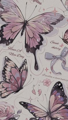 the butterflies are all different colors and sizes on this wallpapers mural, which is part of a collection of butterfly designs