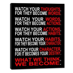 a black and red poster with words on it