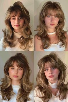 #BEAUTY ,#REALATIONSHIPS #Fashion #Outfits #Winter Outfits #Animals 70s Medium Length Haircut, 70s Layered Hair With Bangs, Late 70s Hairstyles, 60s Hair Medium Length, Retro Layered Hair, Volume Shag Haircut, 70s Women Haircut, Medium Length 70s Haircut, 60s Layers Hair