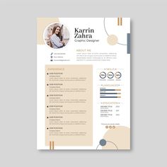 a professional resume template with an abstract design and modern colors, it is ready to be used