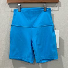 Nwt Lululemon Align High-Rise Short 6" Kayak Blue Light Size 6 Functional Blue Athletic Shorts With Built-in Shorts, Compressive Blue Bottoms With Built-in Shorts, Blue Activewear With Built-in Shorts For Light Exercise, Light Blue Activewear With Built-in Shorts For Gym, Blue Go-dry Activewear With Short Legs, Blue Go-dry Short Leg Activewear, Light Blue Activewear With Built-in Shorts, Light Blue Activewear With Built-in Shorts For Workout, Blue Go-dry Athletic Shorts For Workout