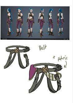 an image of different types of clothing and accessories for the character's avatars