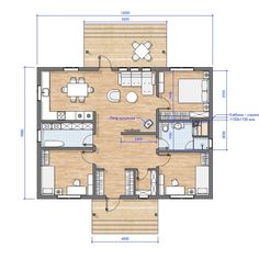 the floor plan for a small house