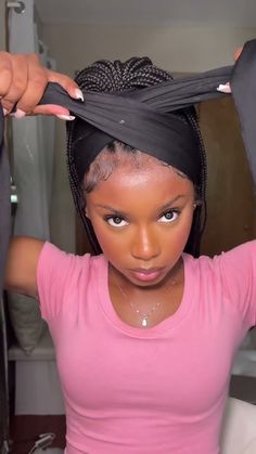 Braid Updo With Bangs, How To Wear Box Braids Hairstyles, Updos With Box Braids For Black Women, Styling Individual Braids, Hat And Braids Black Women, Protective Box Braids, Ways To Style Long Braids, Hairstyles For Micro Braids, Pinup Braids Black Women