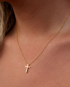 Minimalist Sterling Silver Cross Necklace With Clavicle Chain, Minimalist Jewelry With Cross Pendant Clavicle Chain, Minimalist Clavicle Chain Jewelry With Cross Pendant, Everyday Clavicle Chain Necklace With Cross Pendant, Everyday Cross Pendant Clavicle Necklace, Everyday Cross Pendant Charm Necklace, Minimalist Jewelry With Adjustable Chain And Cross Pendant, Everyday Cross Charm Necklace With Adjustable Chain, Minimalist Cross Pendant Necklace For Everyday Wear