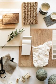 moodboard van natuurlijke materialen voor een interieur in een bovenaanzicht Materials Board Interior Design, Mood Board Interior, Material Board, Interior Design Boards, Material Palette, Interior Design Mood Board, Mood Board Design