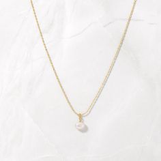 Delicate Chain Pendant Birthstone Necklace, Elegant Rose Gold Cable Chain Necklaces, Elegant Rose Gold Necklace With Cable Chain, Dainty Formal Pendant Chain Necklace, Elegant Birthstone Pendant Necklace With Adjustable Chain, Dainty Pendant Chain Necklace For Formal Occasions, Elegant Sterling Silver Cable Chain Necklace, Elegant Sterling Silver Charm Necklace With Cable Chain, Rose Gold 14k Gold Necklace With Pearl Pendant