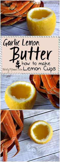 how to make garlic lemon butter and how to use it as a recipe for carrots