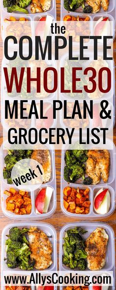 Whole30 Meal Plan, Whole 30 Meal Plan, Meal Plan Grocery List, Busy Person, Whole 30 Diet, Low Carb Diets, Ketogenic Diet Meal Plan, Ketogenic Diet For Beginners, Ketogenic Diet Plan