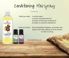 Young Living Rosemary, Hair Spray For Curls, Diy Hair Spray, Natural Hair Spray, Spray For Hair, Coconut Oil Hair Growth, Mielle Organics, Rosemary Lavender, Coconut Oil Hair Mask