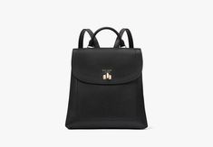 Essential Medium Backpack | KATE SPADE Elegant Luxury Kate Spade Backpack, Luxury Kate Spade Leather Satchel Backpack, Medium Backpack, Iphone And Ipad, Embossed Logo, Handbags On Sale, Kate Spade New York, Pebbled Leather, Smooth Leather