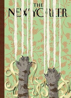 the new yorker book cover with two cats