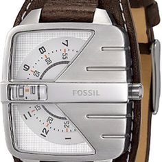 Nice Watches, Fossil Watches For Men, Diesel Watch, Fossil Watch, Fossil Watches, Brown Leather Strap, Patek Philippe