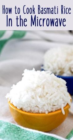 how to cook basmati rice in the microwave