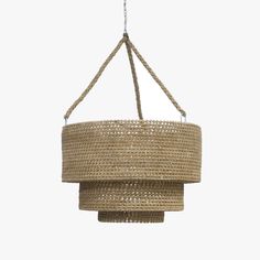 Veranda Woven Pendant Light Styled Woven Pendant Light, Wrapped Rope, Coastal Chandelier, Halloween Bedroom Decor, Rope Chandelier, Halloween Bedroom, Home City, Rattan Pendant Light, Luxury Bedroom Master