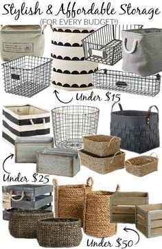 baskets and storage for every budget