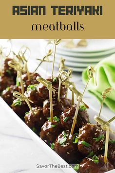 Starters Christmas, Appetizers Asian, Meatball Appetizers, Cheap Appetizers, Frozen Meatball Recipes, Meatballs Recipes, Meatball Appetizer Recipe, Asian Appetizers, Teriyaki Meatballs