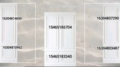 three doors are shown with numbers on them