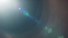 the sun shines brightly through some lenses in this blurry photo taken on an airplane