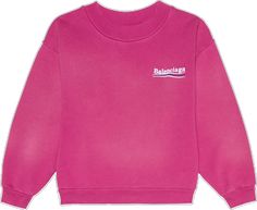 Pink Balenciaga, Jersey Sweatshirt, Balenciaga, Love This, Kids Shop, Online Store, Collage, Luxury Fashion, Sweatshirts