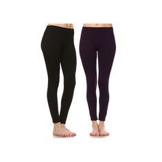 Pair these leggings with a dress top and sandals for a simple, casual look. Made from a polyester, these leggings are comfortable and soft against the skin. Versatile Comfortable Leggings, Leggings With A Dress, Skin White, Basic Leggings, Purple Outfits, Christmas Leggings, Solid Leggings, Cotton Leggings, White Mark