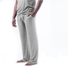 Men's Bamboo Pajama Set – Bamblu Grey Pajamas, Mens Pajama, Mens Pajama Pants, Drawstring Waist Pants, Bamboo Pajamas, Sleep Pants, Pants Large, Mens Pajamas, Pajama Shirt