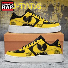 Wu-Tang Clan Protect Ya Neck Air Force 1 Sneaker Shoes Step into the world of iconic **Hip-Hop Culture** with the Wu-Tang Clan Protect Ya Neck Air Force 1 Sneaker Shoes. This remarkable collaboration between the legendary **Wu-Tang Clan** and **Nike** brings a unique **limited edition** sneaker that pays homage to one of the most influential rap groups in music history. Fans of **90s Hip-Hop** will appreciate the cultural significance infused in these kicks, showcasing a rich tapestry of authent Limited Edition Sneakers, Wu Tang Clan, 90s Hip Hop, Wu Tang, Gangsta Rap, Sneaker Games, Black Phone Case, Hip Hop Culture, Baseball Jacket