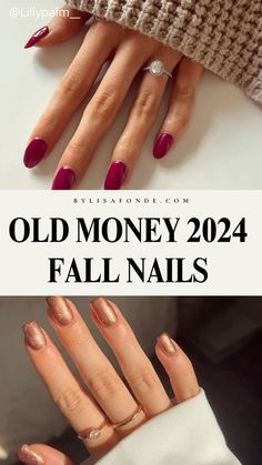 Oval Nails For Fall, September Nail Colours 2024, Almond Nails 2024 Fall, Nailpolish Trend Fall 2024, September Nail Colors Dnd, Wedding Nails With Color, September 2024 Nail Trends, Nail Designs Trending Now Short, Fall Nail Tutorials Videos