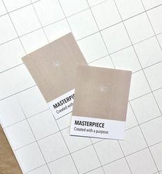 two pieces of paper on top of each other