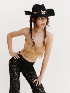 lace festival outfit Chain Crop Top, Western Gothic, Gothic Outfit, Festival Aesthetic, Silver Outfits, Outfit Festival, Clubbing Outfits, Spring Break Outfit, Formal Wear Dresses