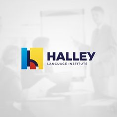 the logo for haley language institute, which is designed to look like it has two people