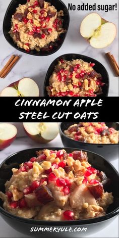 an image of cinnamon apple steel cut oats