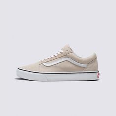 Old Skool Shoe Classic Skate Shoes With Round Toe For Spring, Classic White Skate Shoes For Spring, Classic Vans Canvas Shoes, Modern Vans Sneakers With Round Toe, Classic Vans Sneakers With Round Toe, Classic Low-top Skate Shoes For Spring, Classic Skate Shoes With Gum Sole For Spring, Classic Cream Vans Sneakers, Classic White Vans Skate Shoes