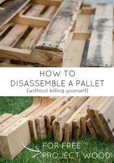 How to disassemble a pallet without killing yourself! SO Helpful! Pallet Decks, Pallet Home Decor, Eco Friendly Diy, Used Pallets, Recycled Pallets, Pallet Crafts, Diy Holz, Wood Pallet Projects