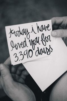 someone holding up a piece of paper that says today i have loved you for 3 30 days