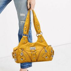 Color: Yellow Trendy Luggage, Mineral Gray, Purple Style, Dumpling Bag, Purple Fashion, Pocket Pattern, Mobile Phone Bag, Zipper Bag, Isle Of Man